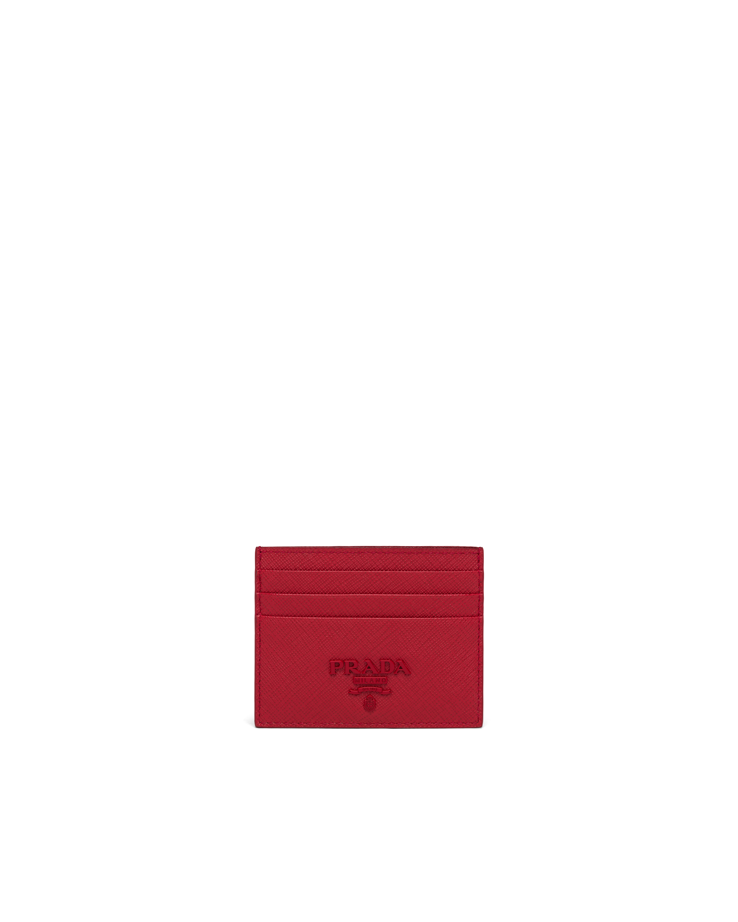 prada saffiano leather credit card holder