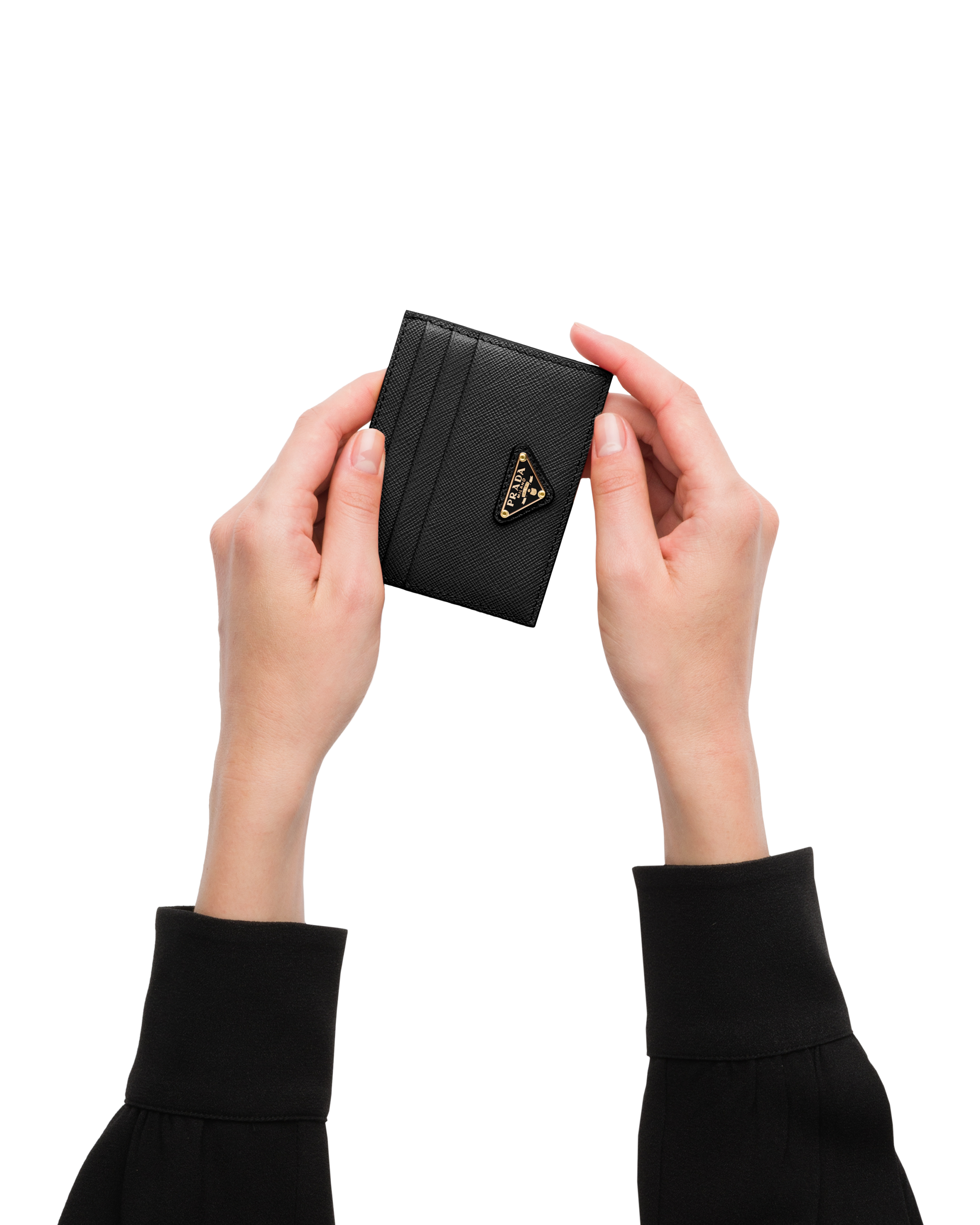 prada business card case