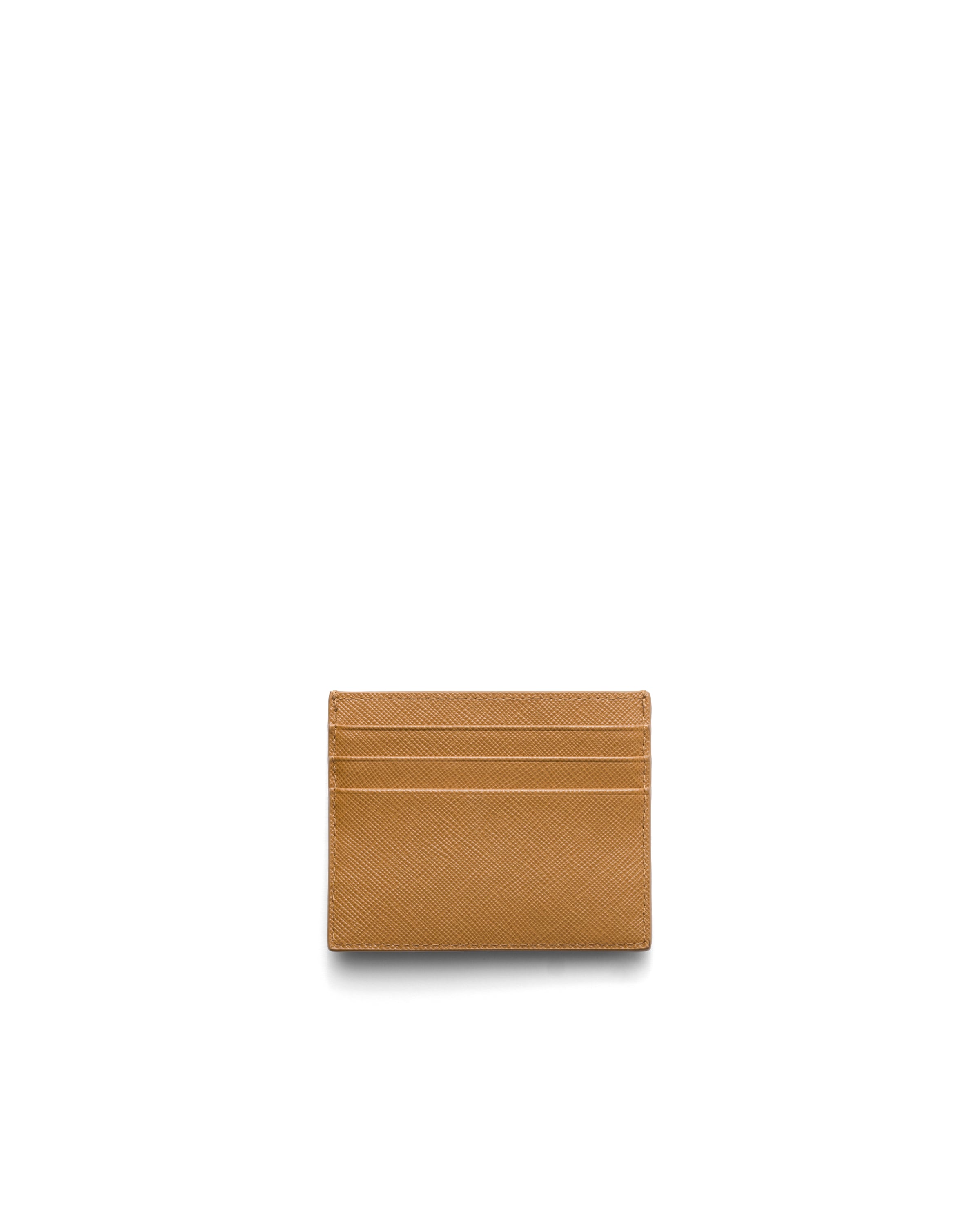Prada Triangle Logo Leather Card Case