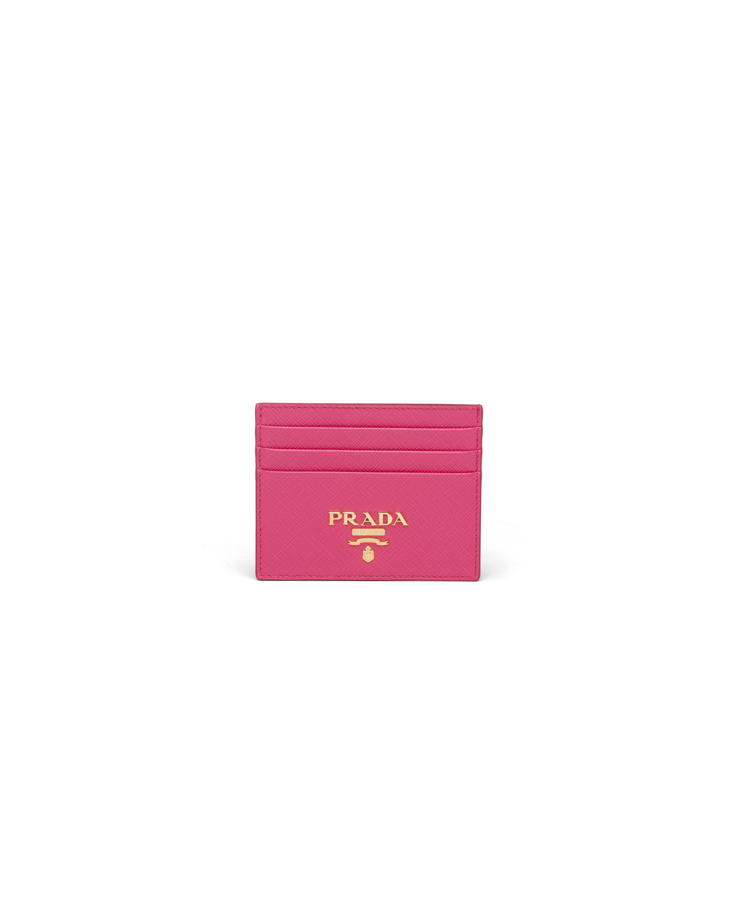 prada saffiano metal card holder