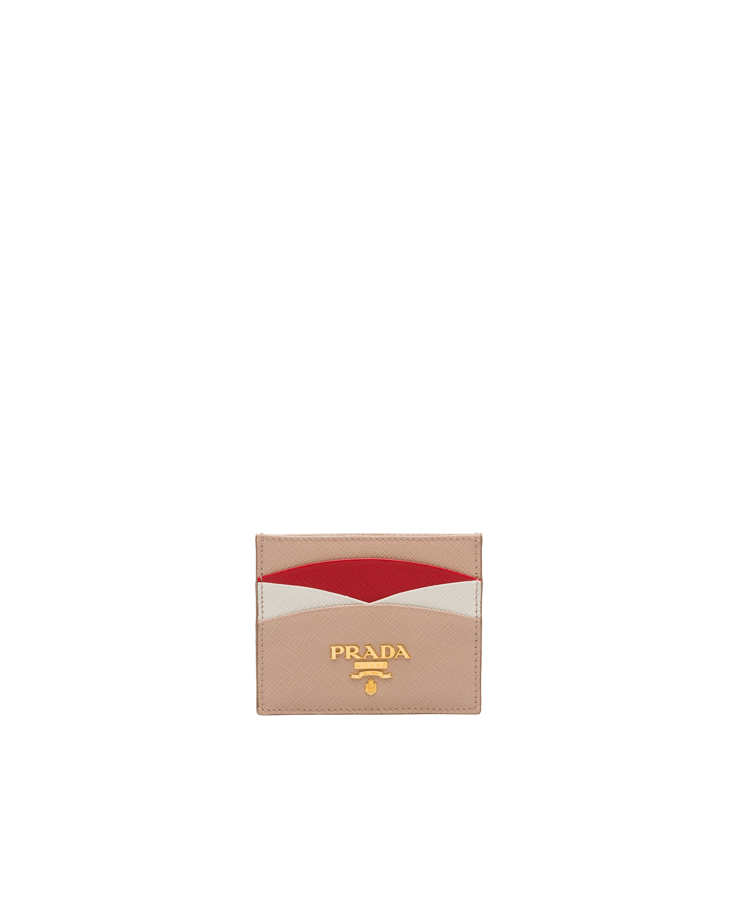 Prada Pink Saffiano Card Holder 