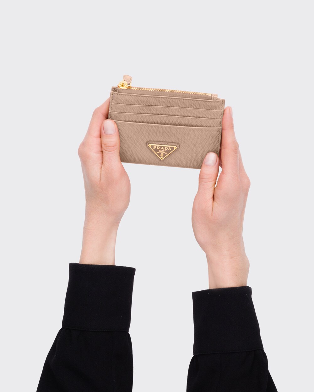prada zip card case
