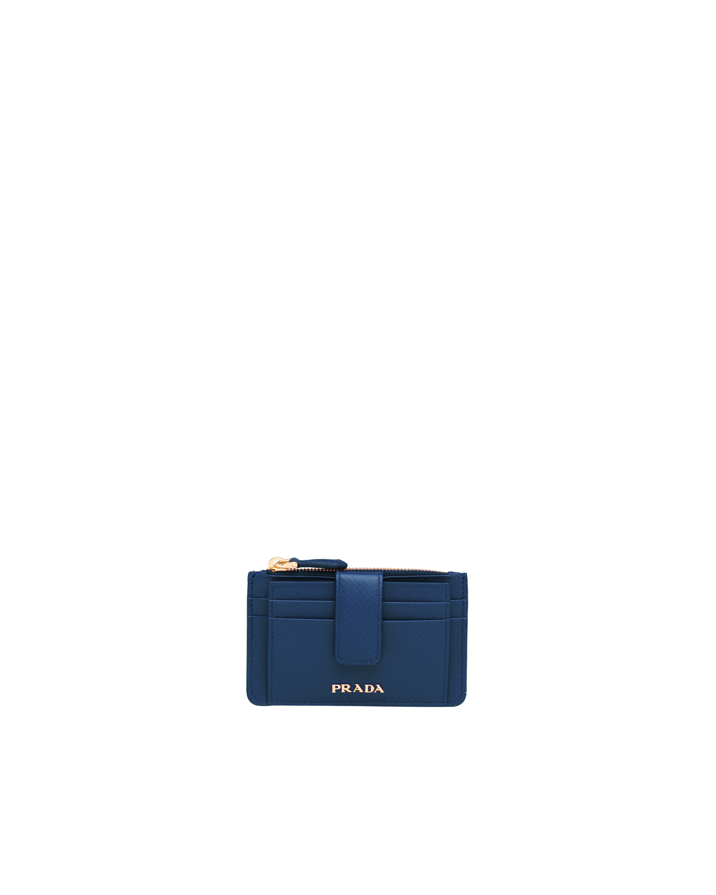 prada blue card holder