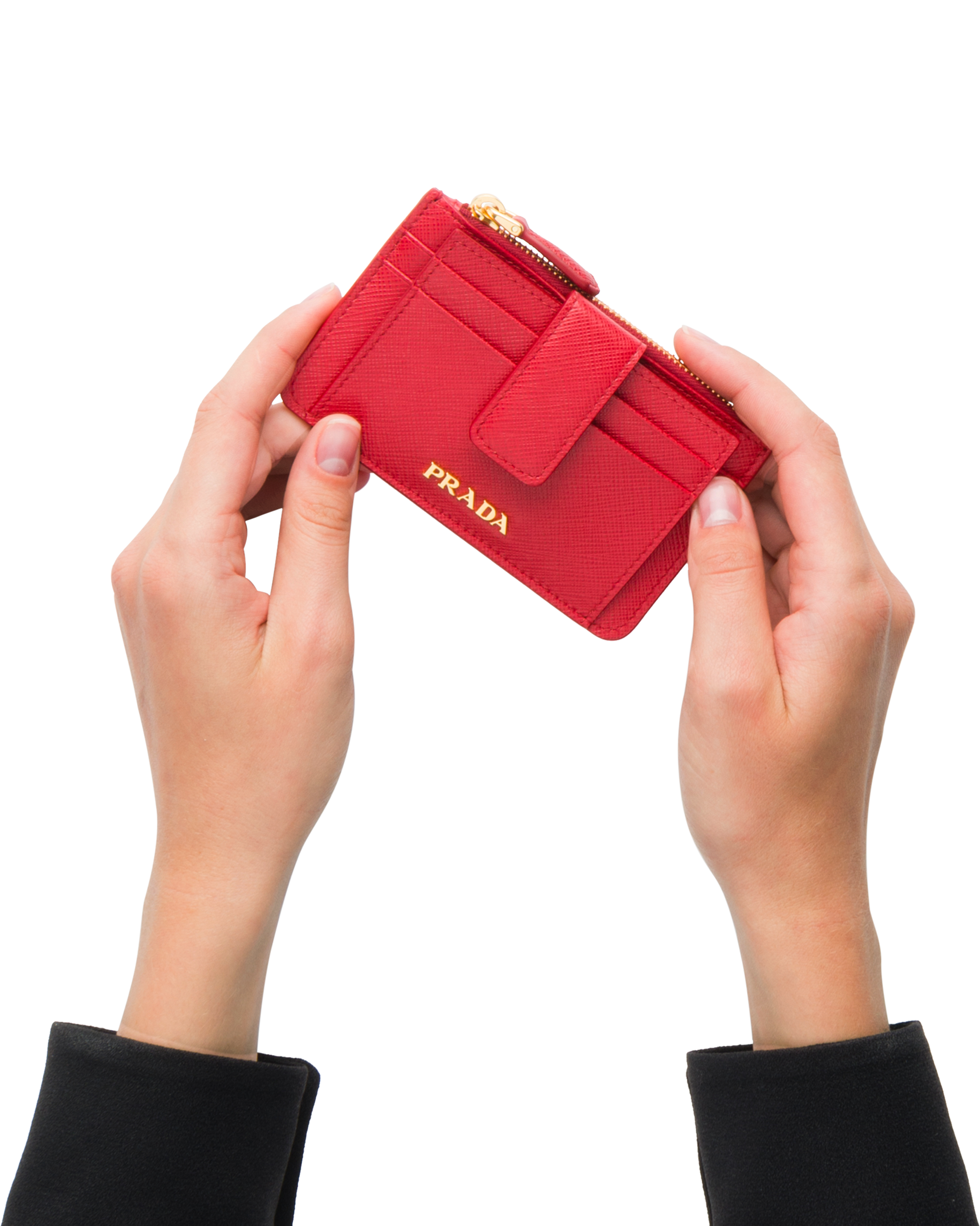 Prada card holder red deals
