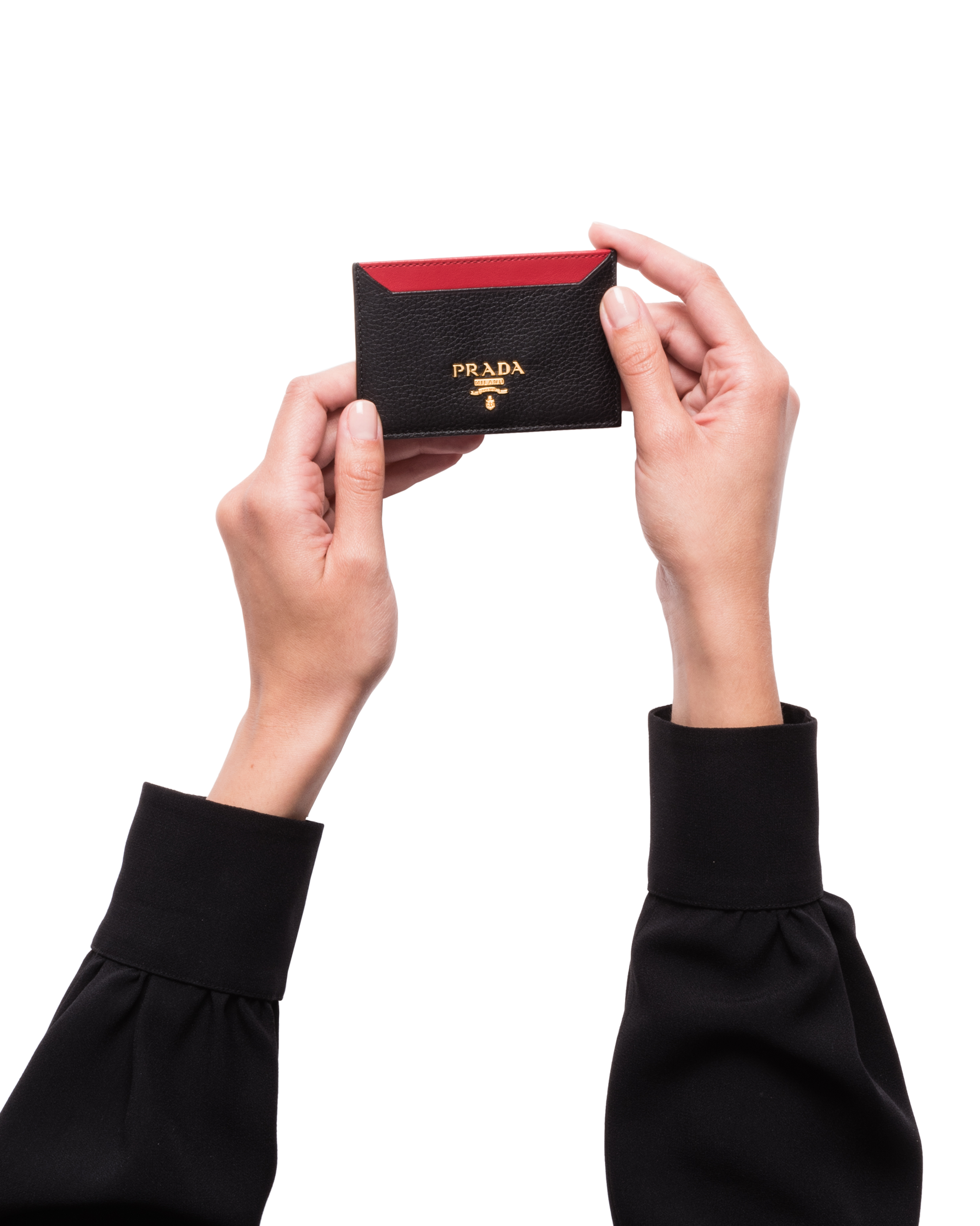 prada black and red