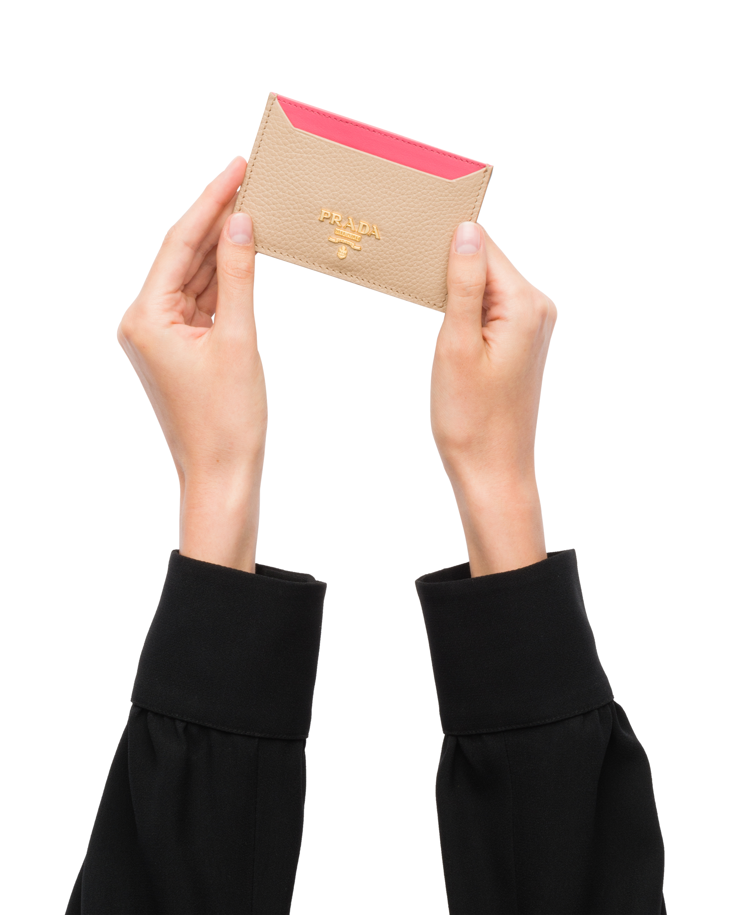 prada business card case