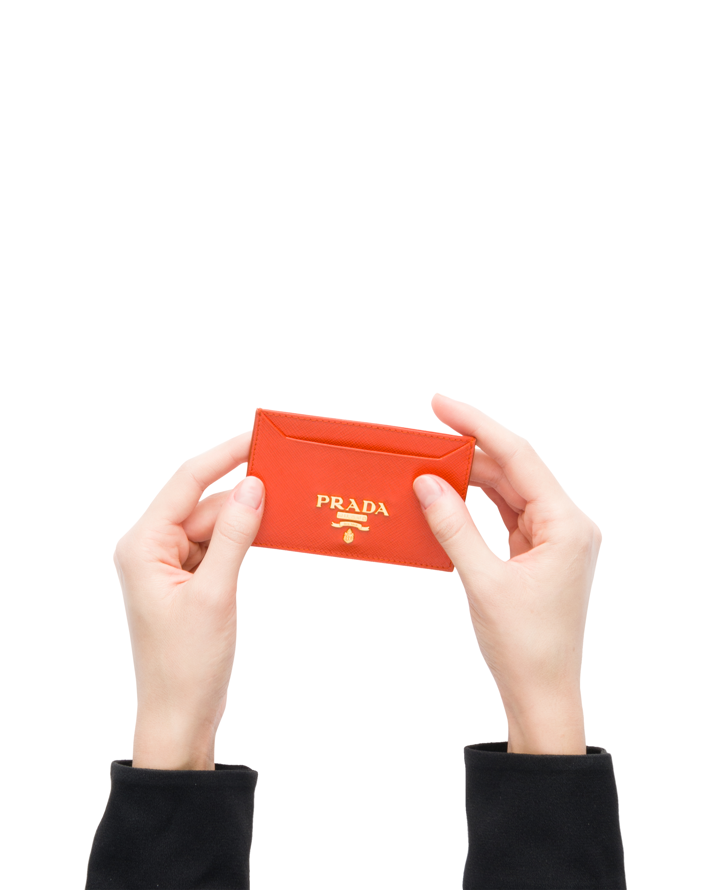 prada business card case