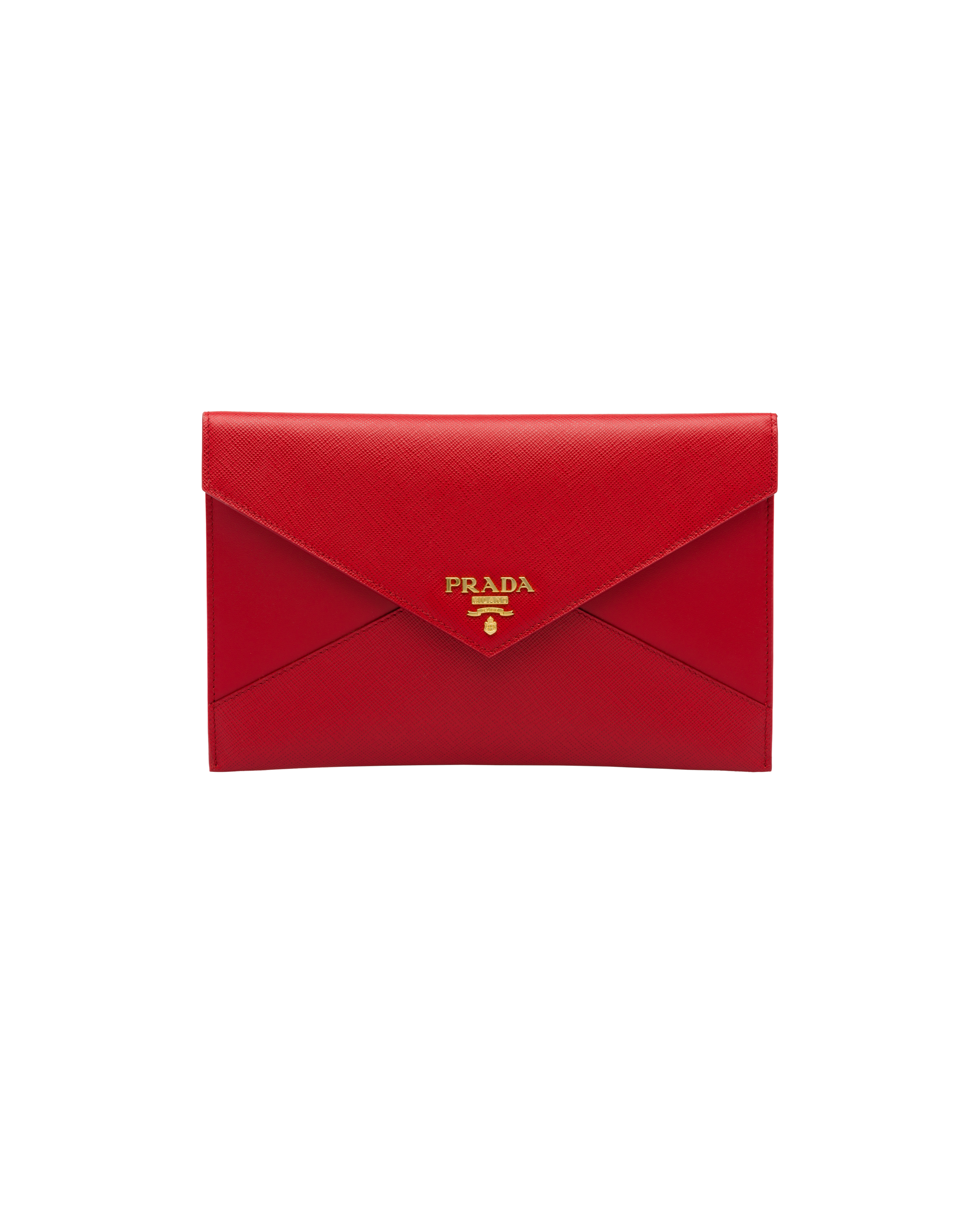 prada saffiano wallet red