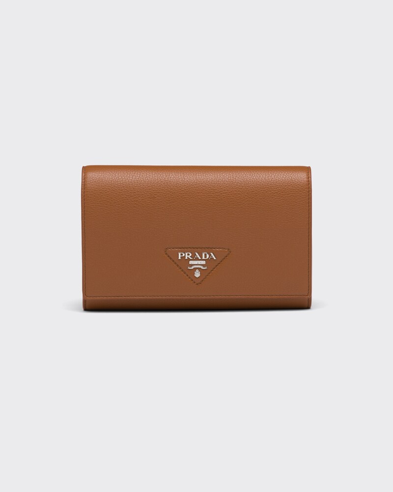 prada leather wallet