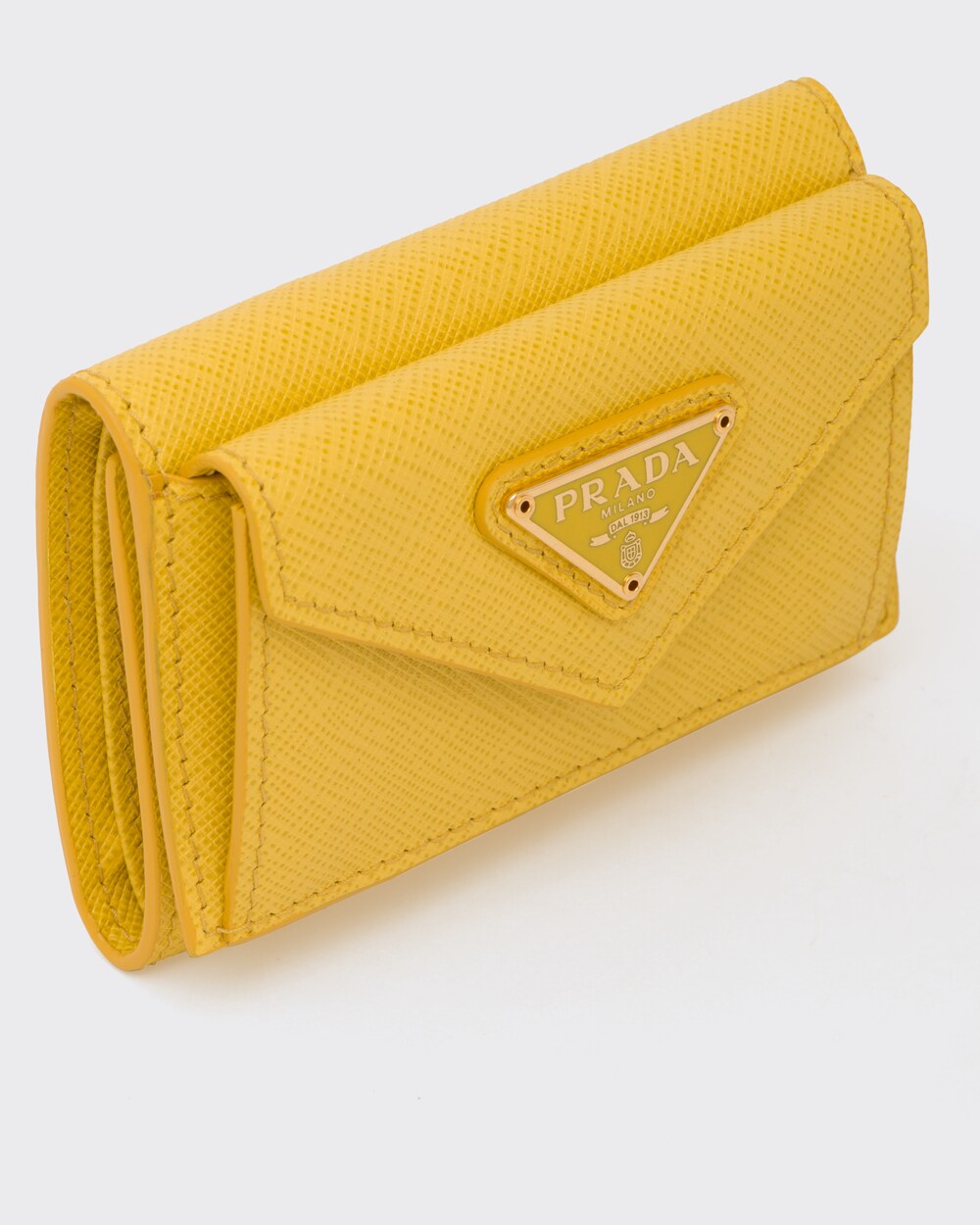 yellow leather wallet womens