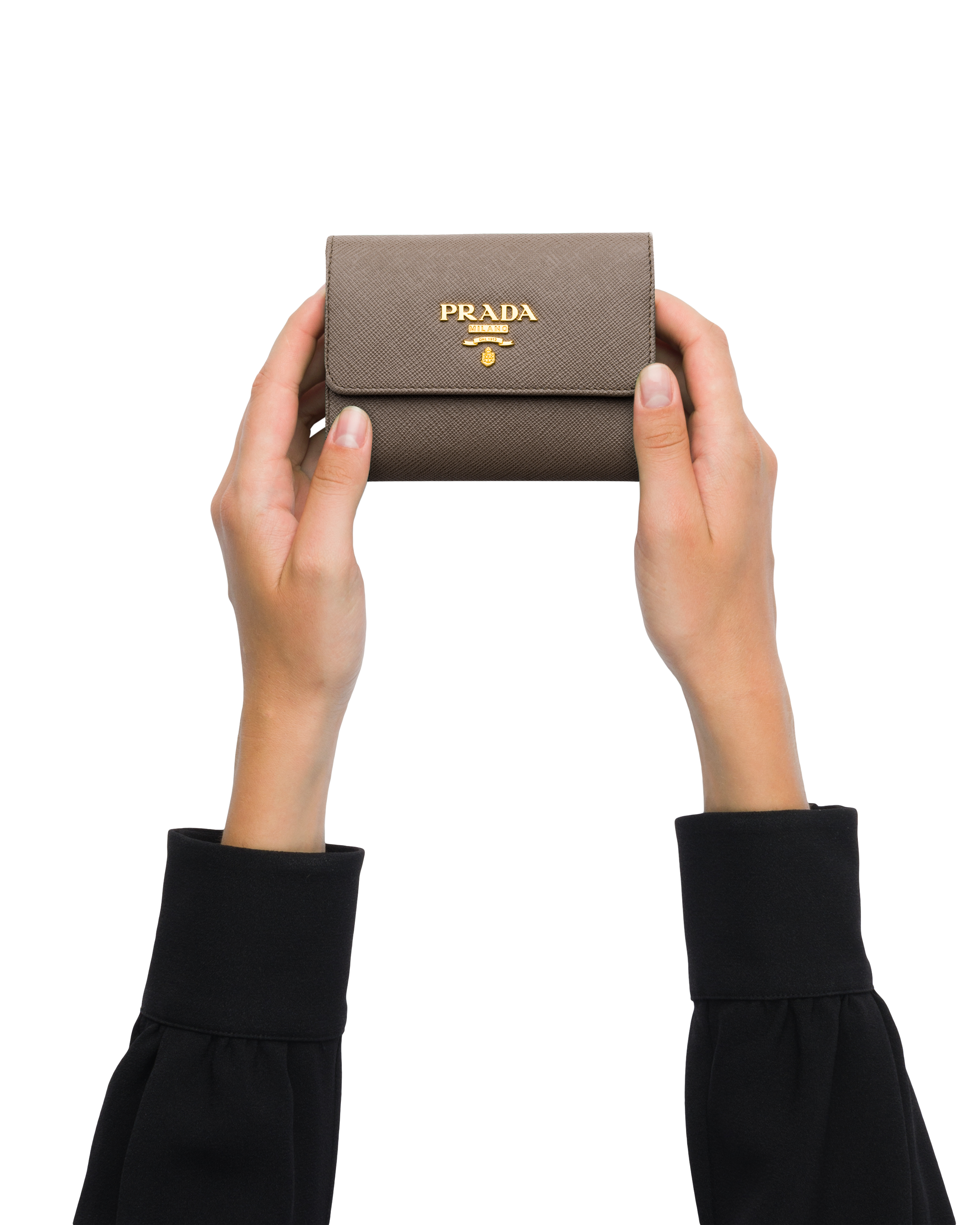 prada tri fold wallet