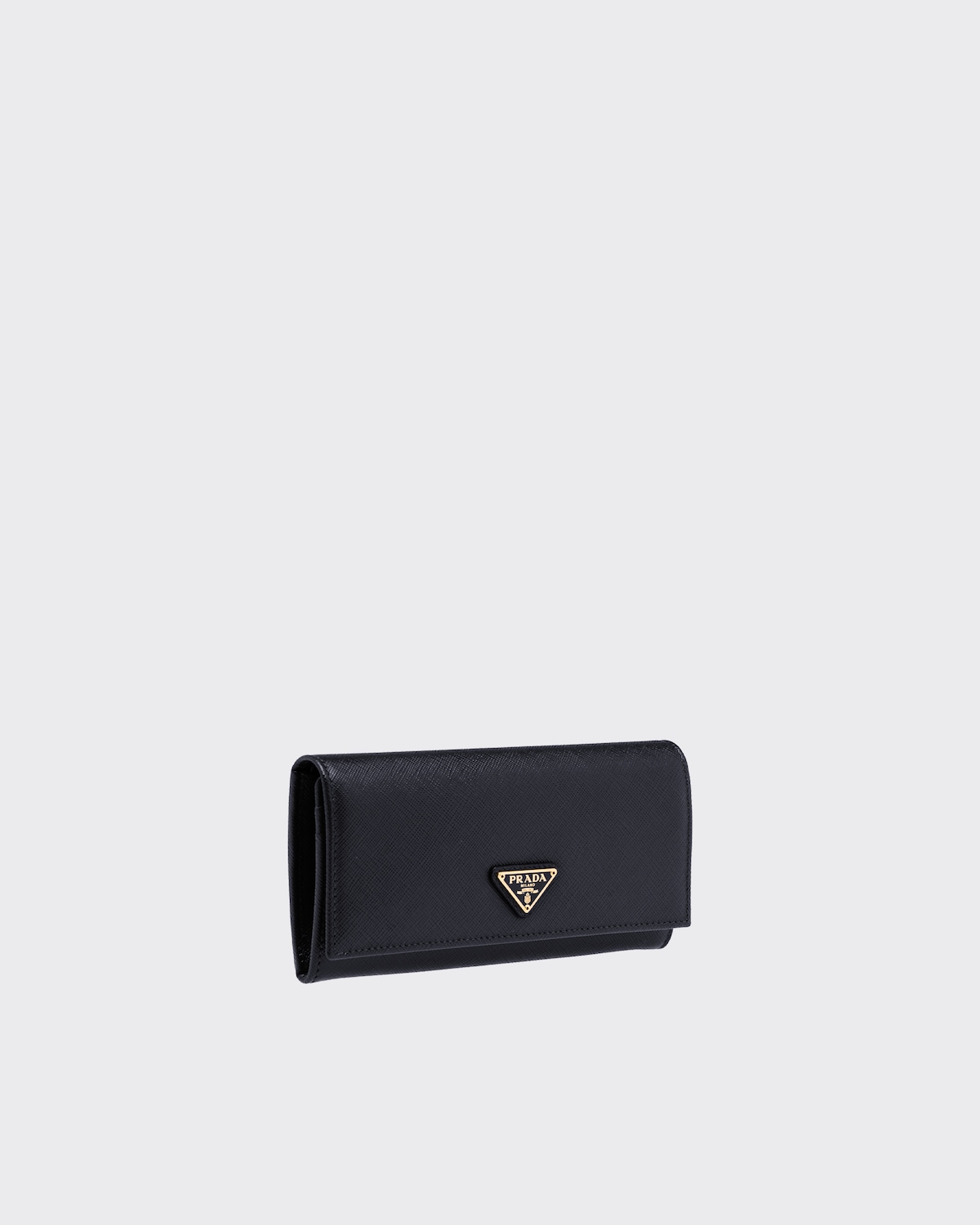 Black Large Saffiano Leather Wallet PRADA