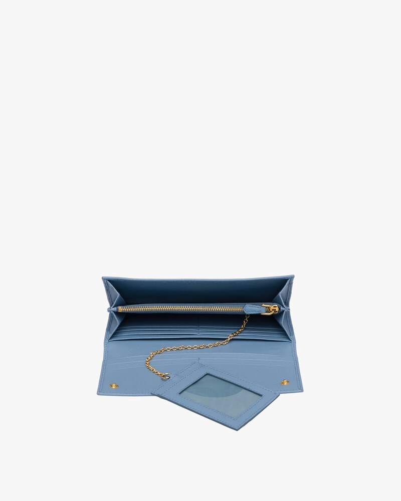 prada navy wallet
