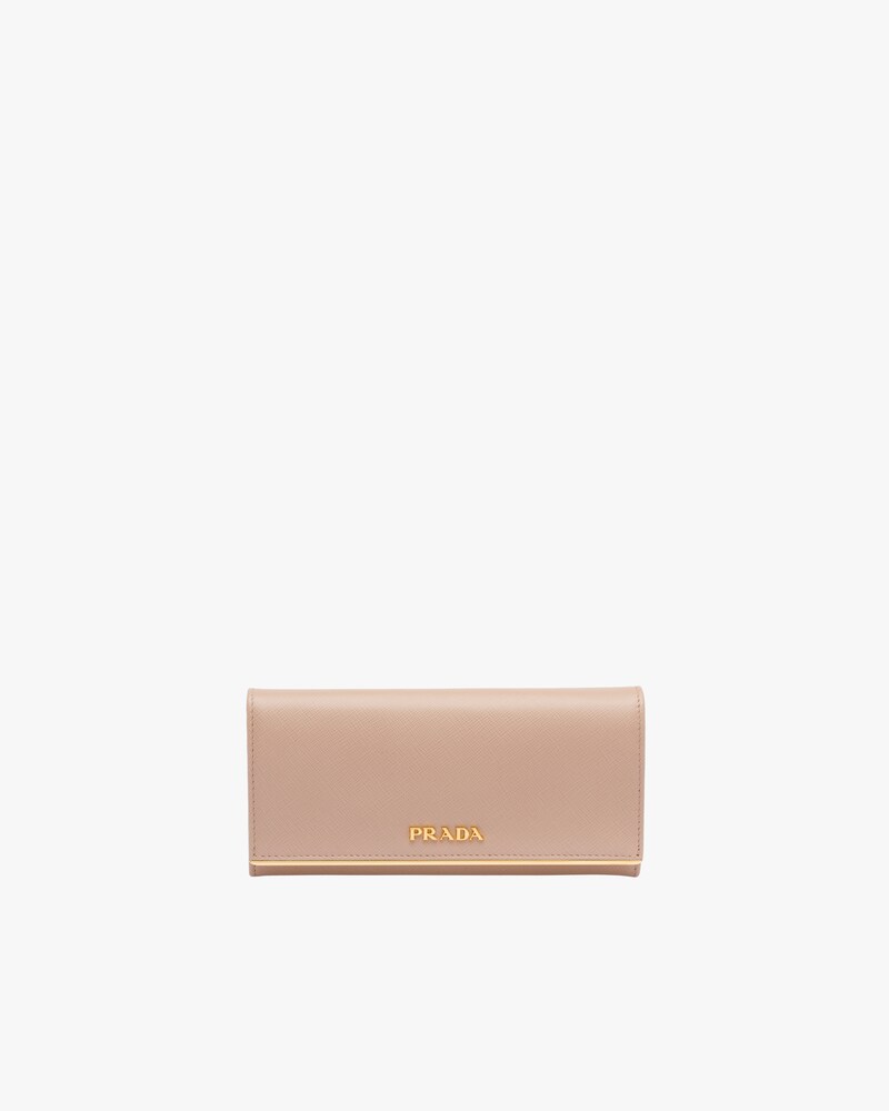 prada large saffiano leather wallet