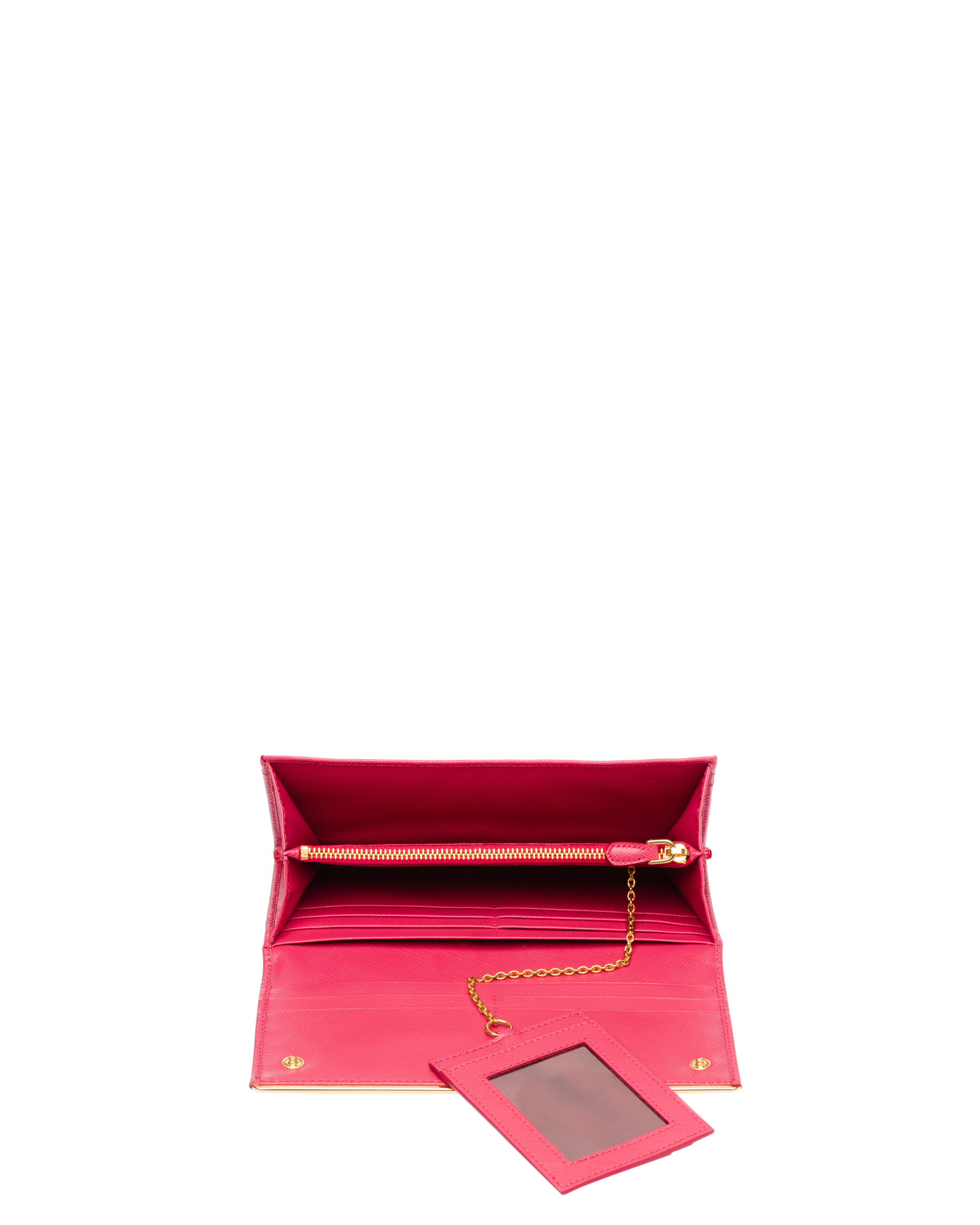 prada pink wallet