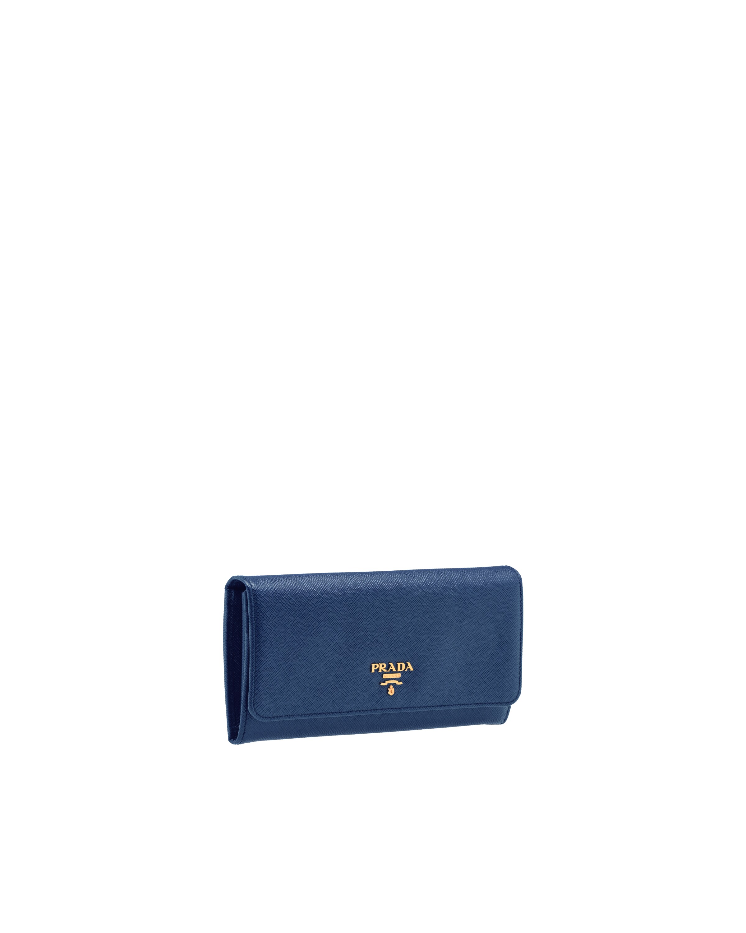 Bluette Large Saffiano Leather Wallet Prada