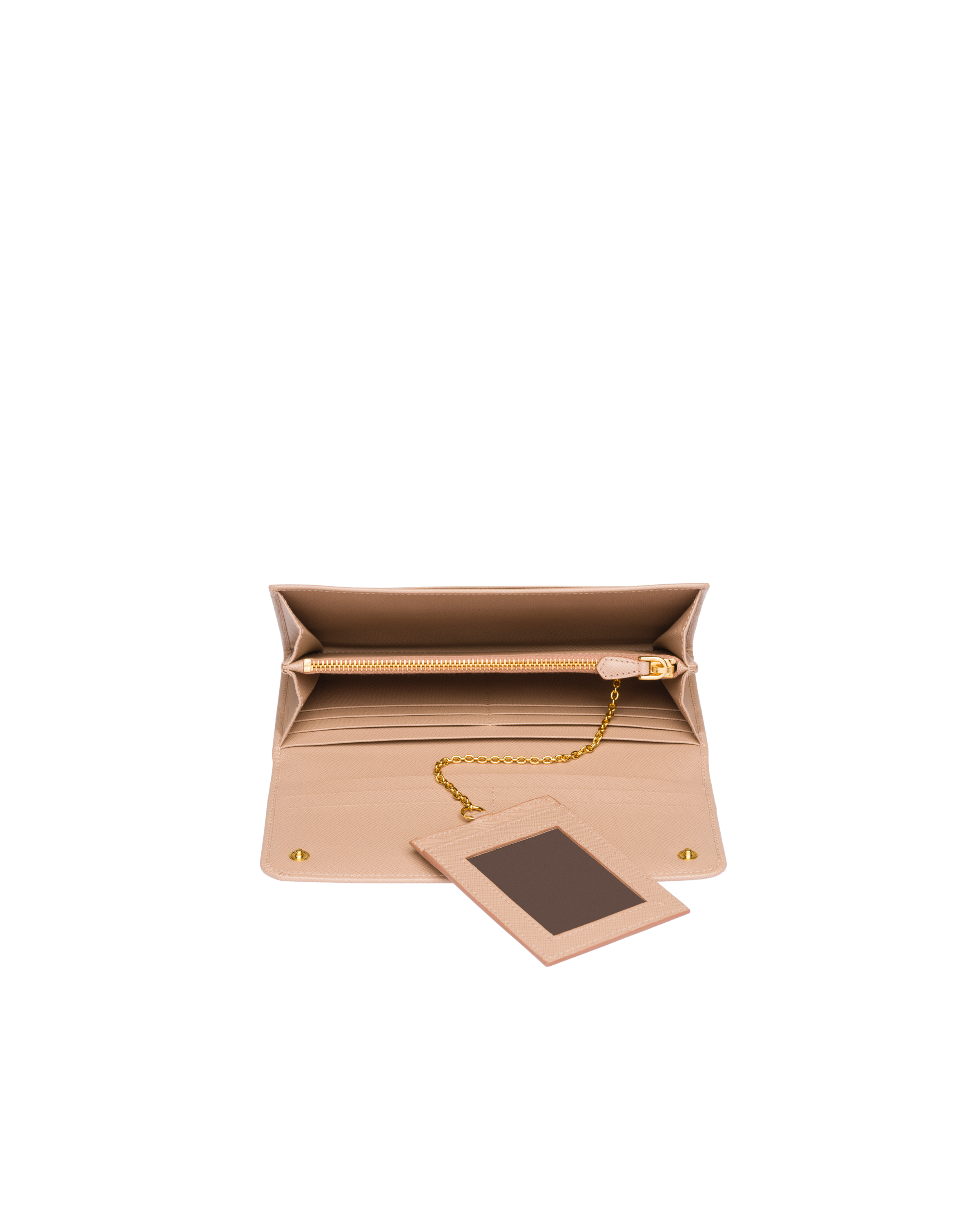 prada beige wallet