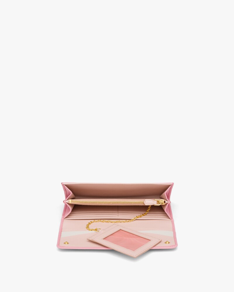 prada saffiano multicolor wallet