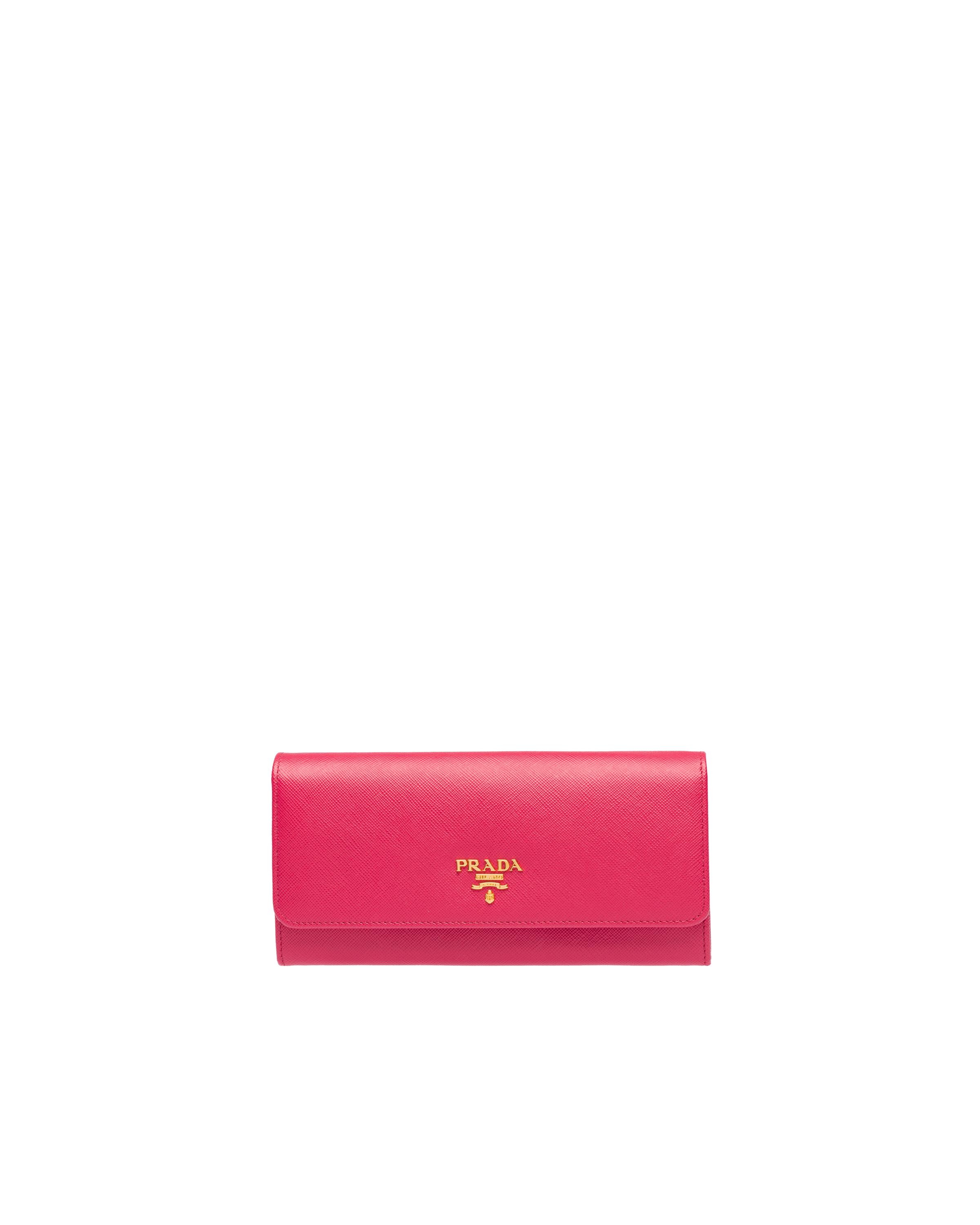 prada saffiano wallet pink