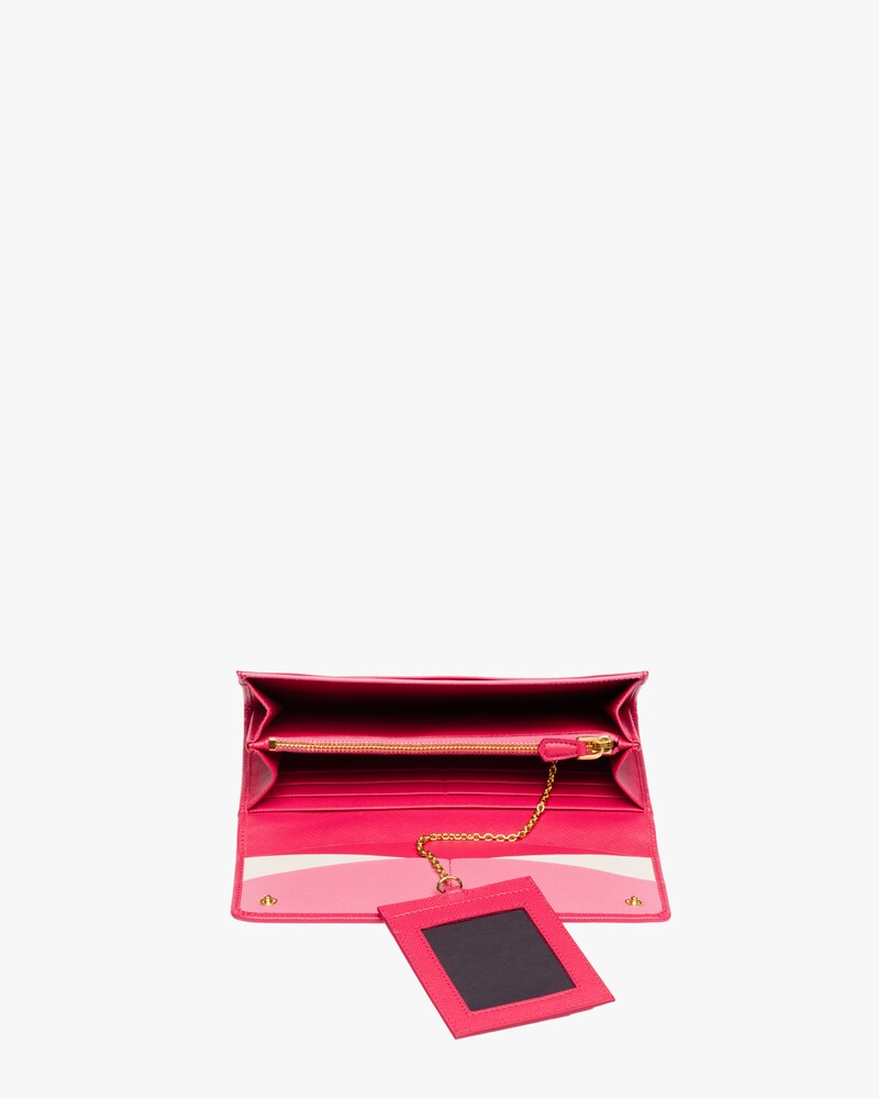 prada saffiano peonia