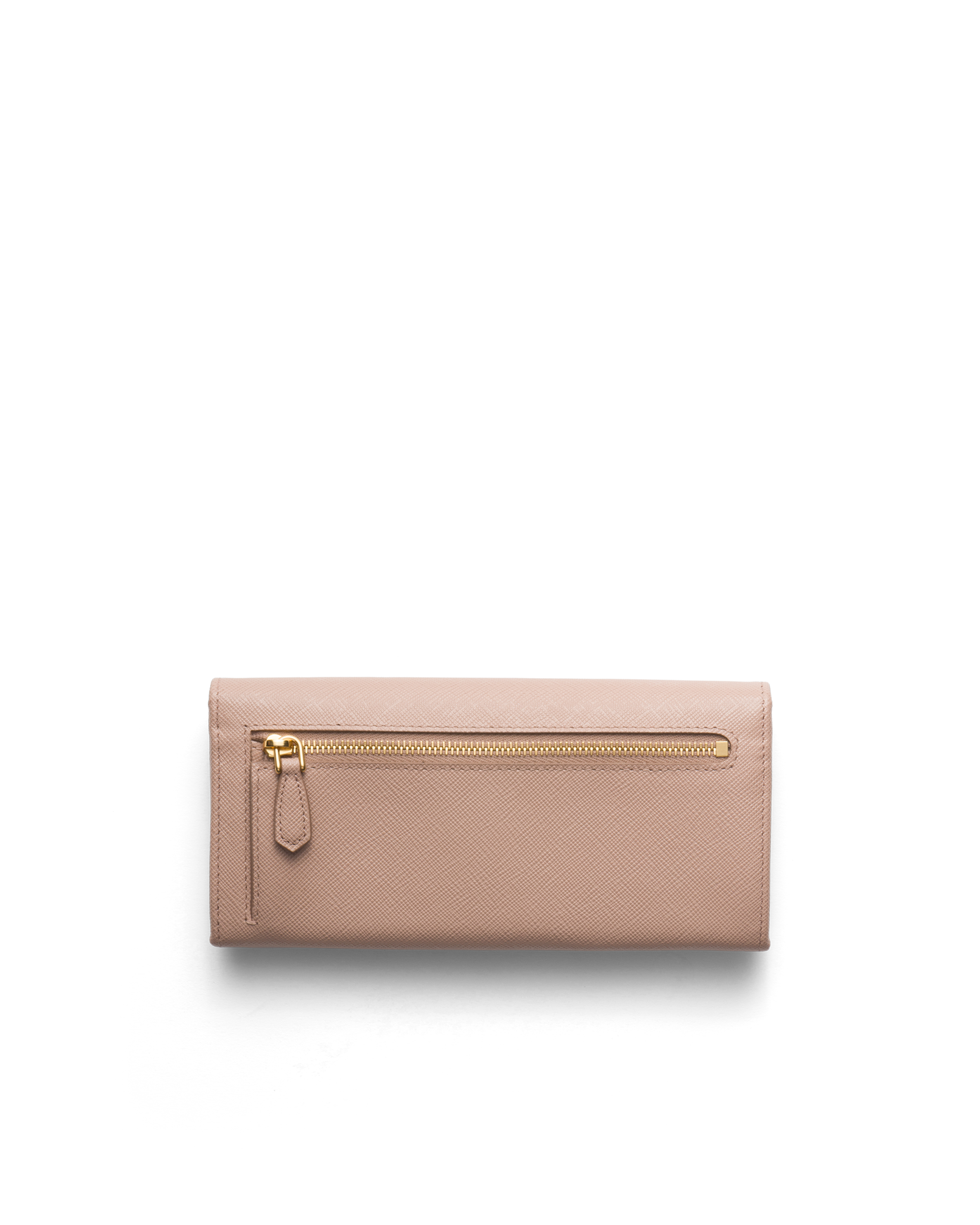 prada gold wallet