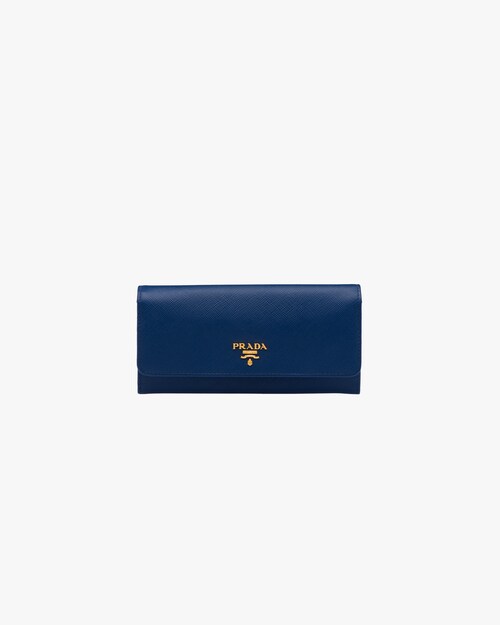prada chain leather wallet