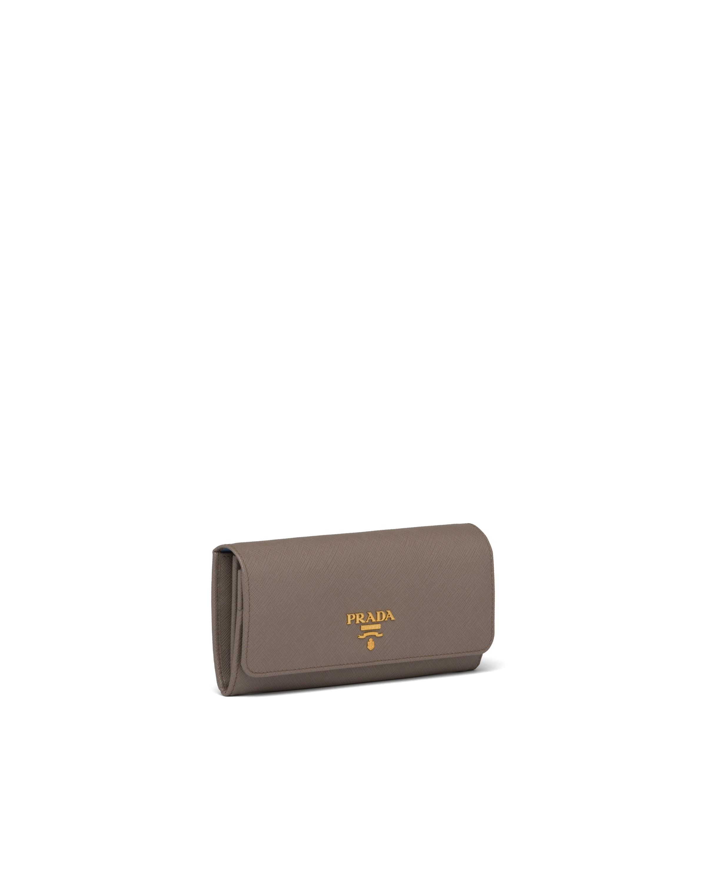 prada gold wallet