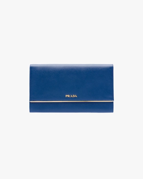 prada large saffiano leather wallet
