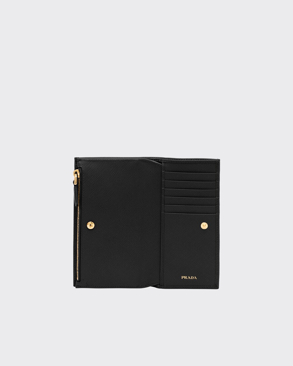 Black Large Saffiano leather wallet | Prada