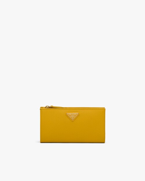 prada yellow wallet