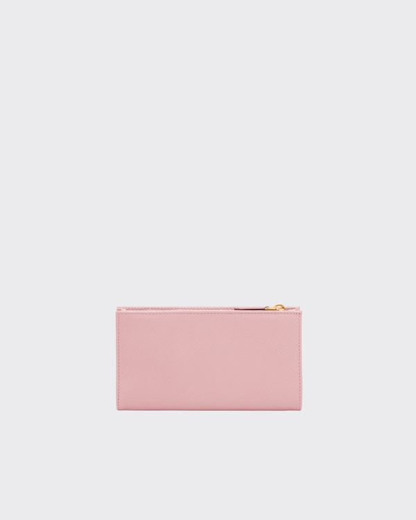Large Saffiano leather wallet - Peach Large Saffiano leather wallet - Peach