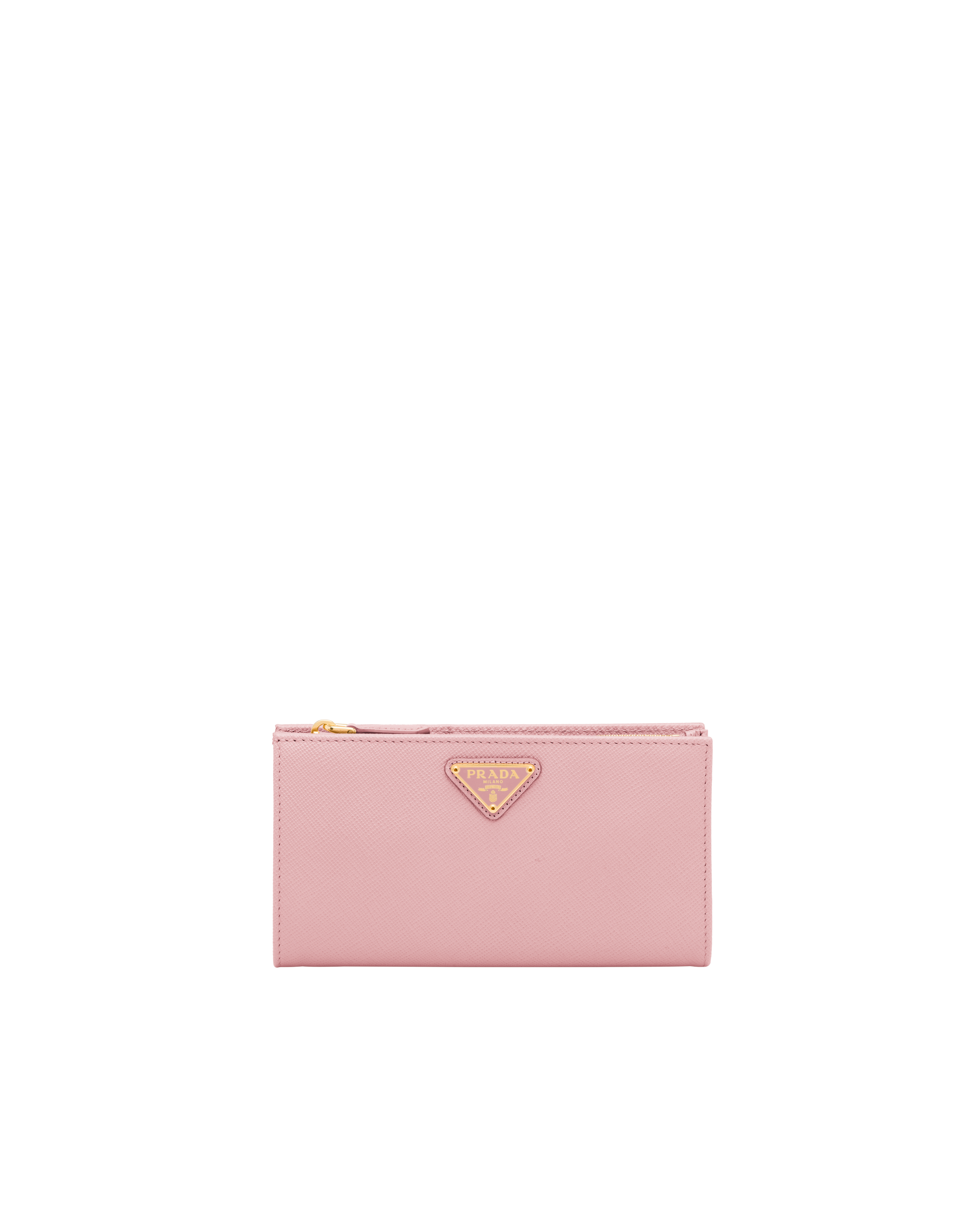 Peach Large Saffiano leather wallet | PRADA - United States