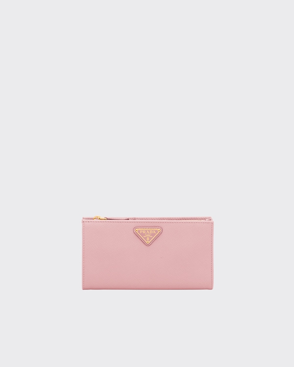 Large Saffiano leather wallet - Peach Large Saffiano leather wallet - Peach