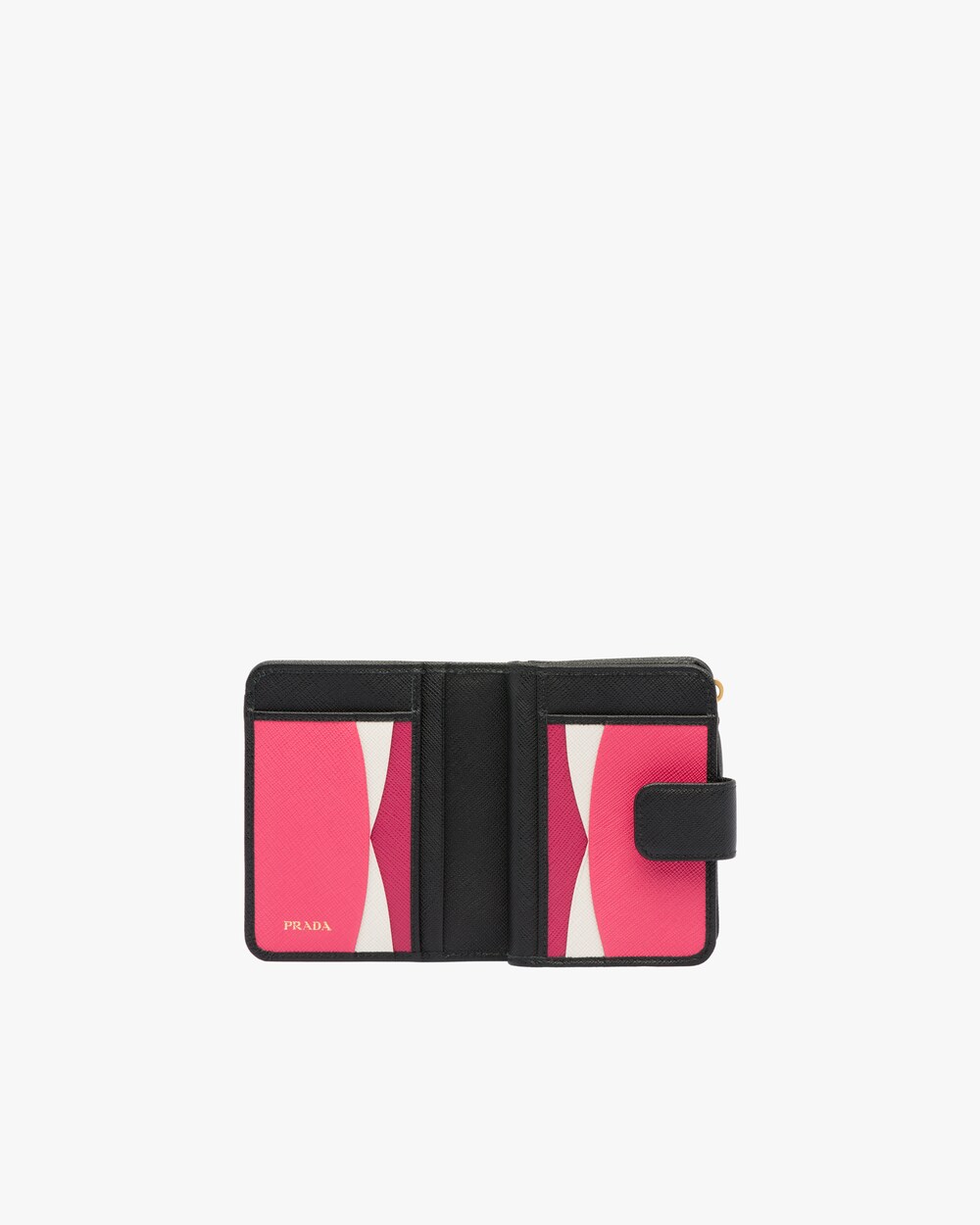 prada saffiano multicolor wallet