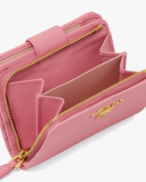 prada small wallet pink