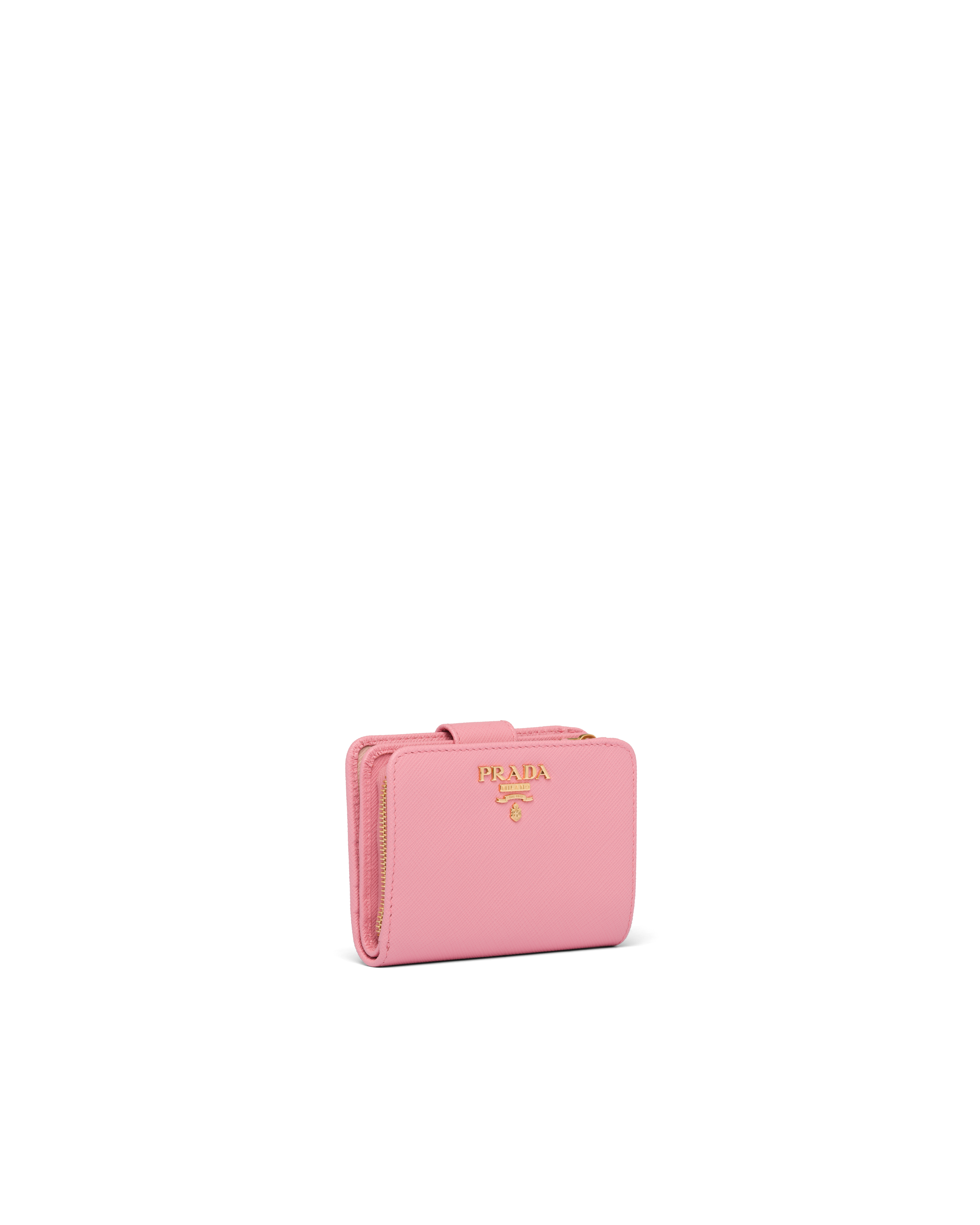 prada small zip wallet