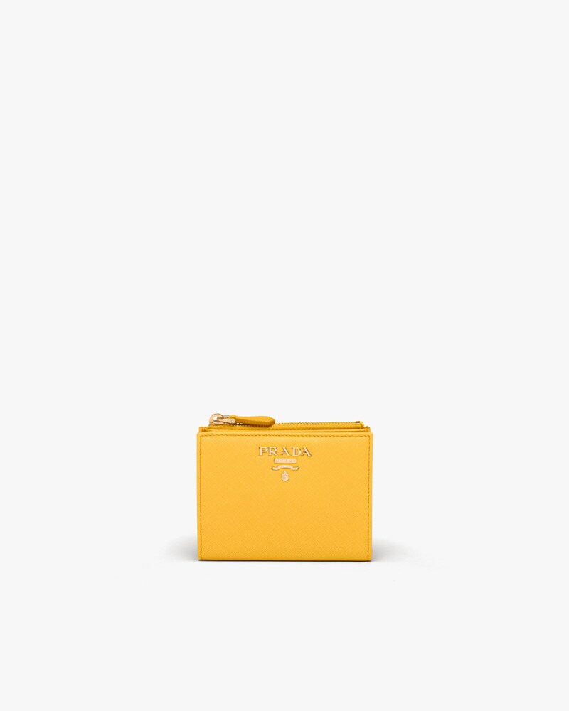 prada yellow wallet