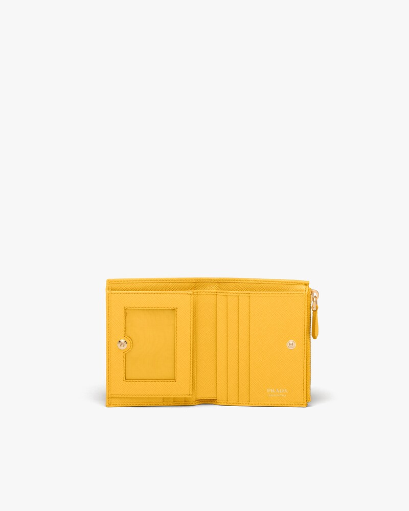 prada yellow wallet
