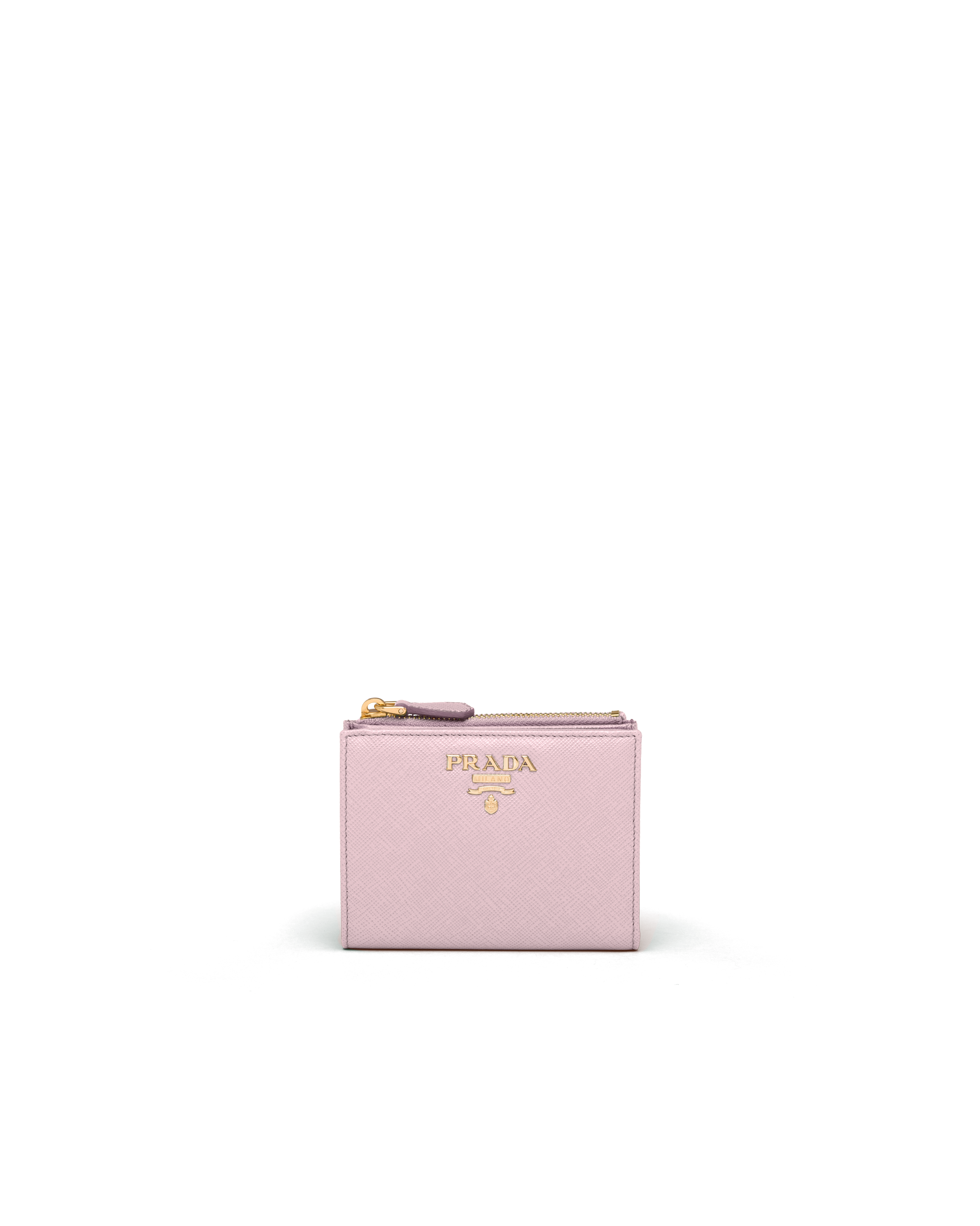 Prada small 2025 wallet pink