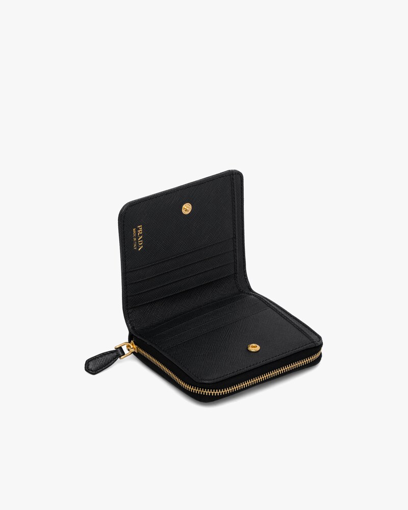 prada compact wallet