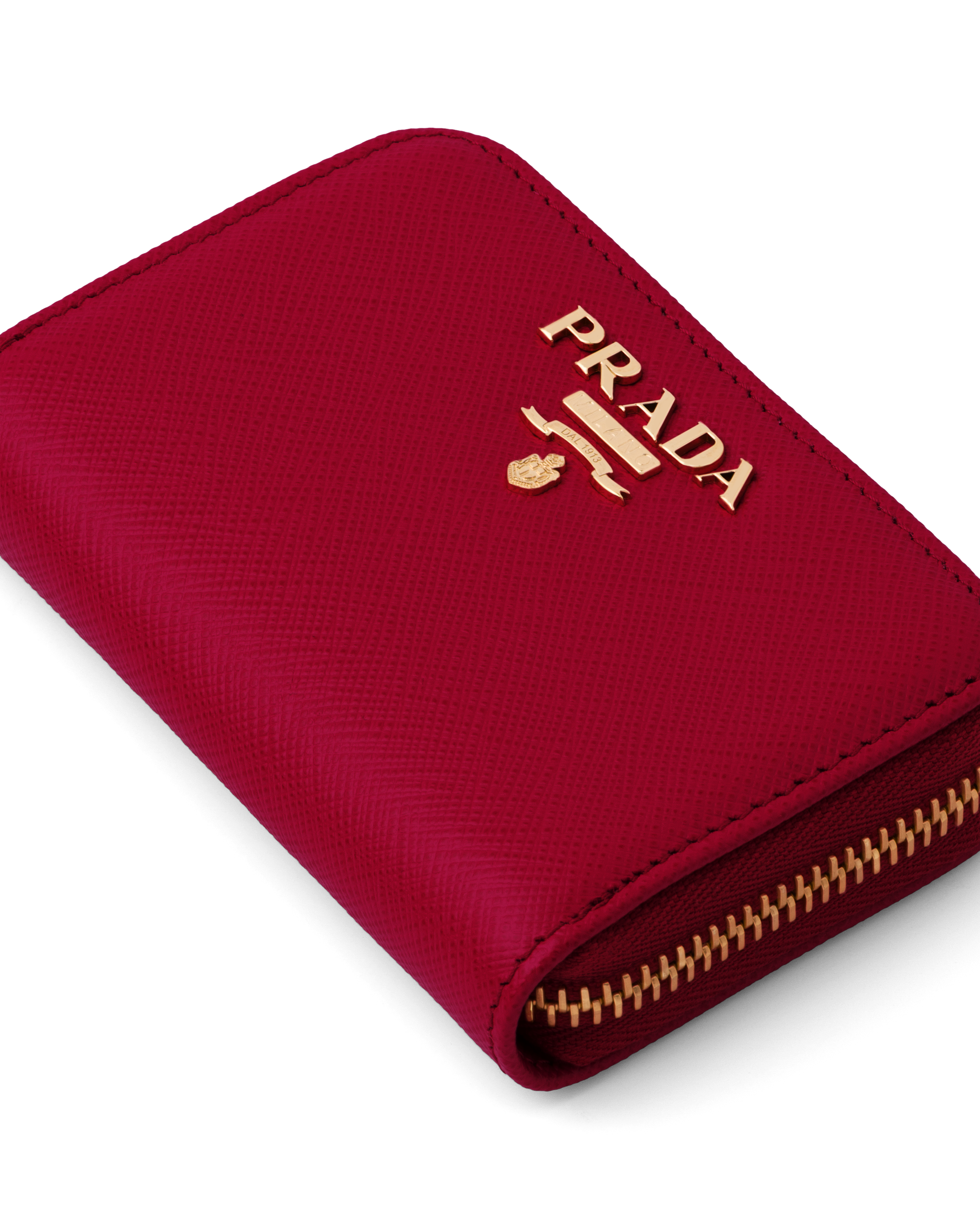 prada card holder red
