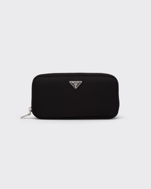 overdrijven Met bloed bevlekt Koel Black Large nylon wallet | Prada