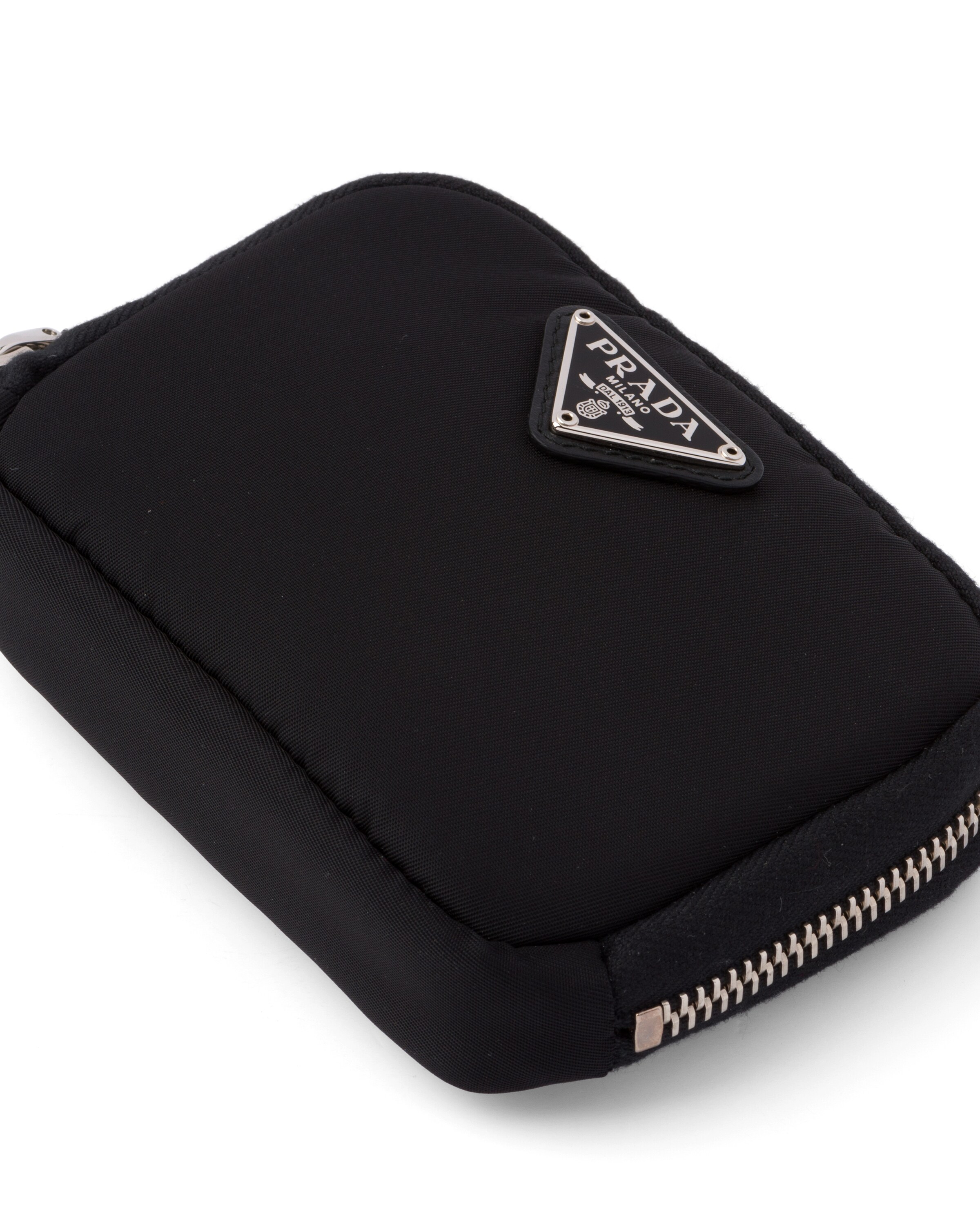 Black Small nylon wallet Prada