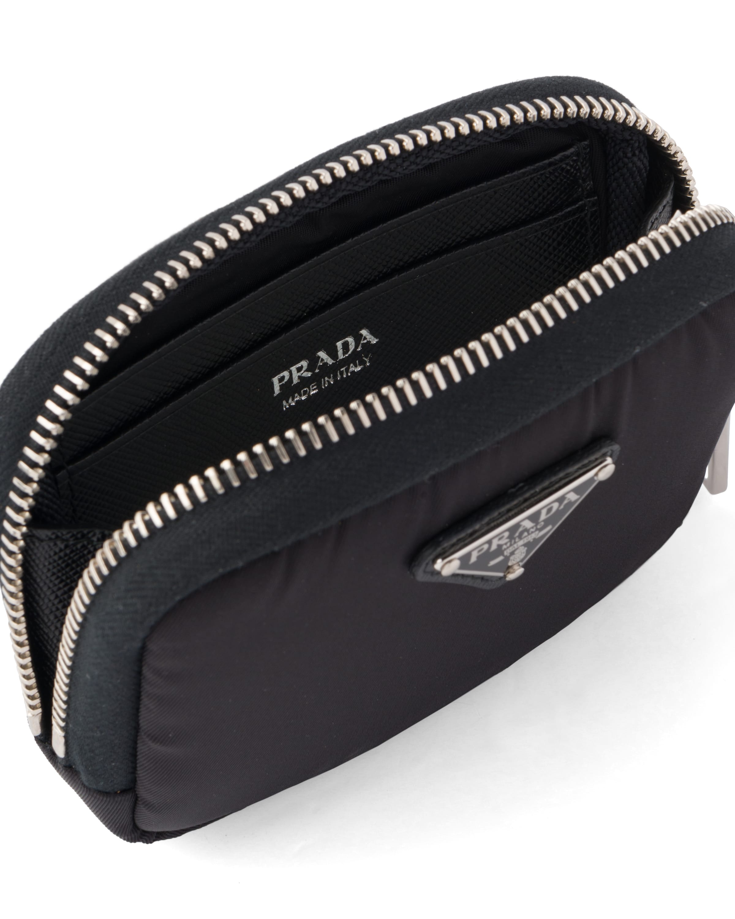 Black Small ReNylon wallet Prada