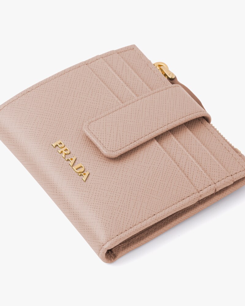 prada compact wallet