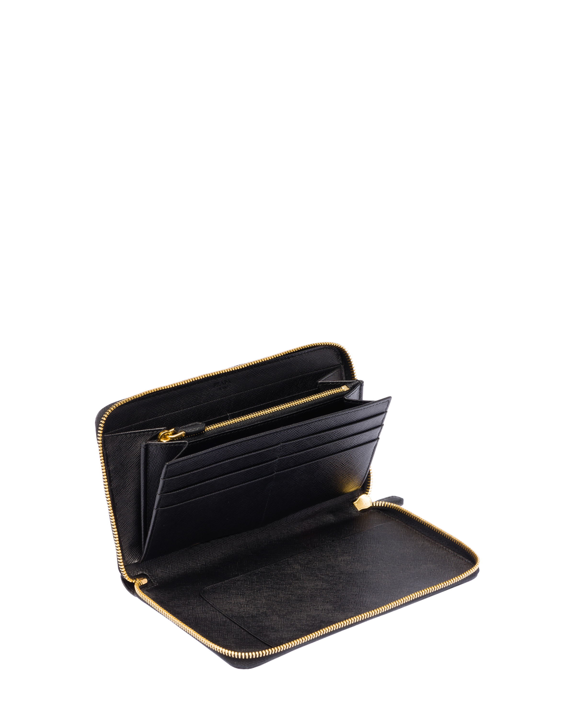 prada black saffiano wallet