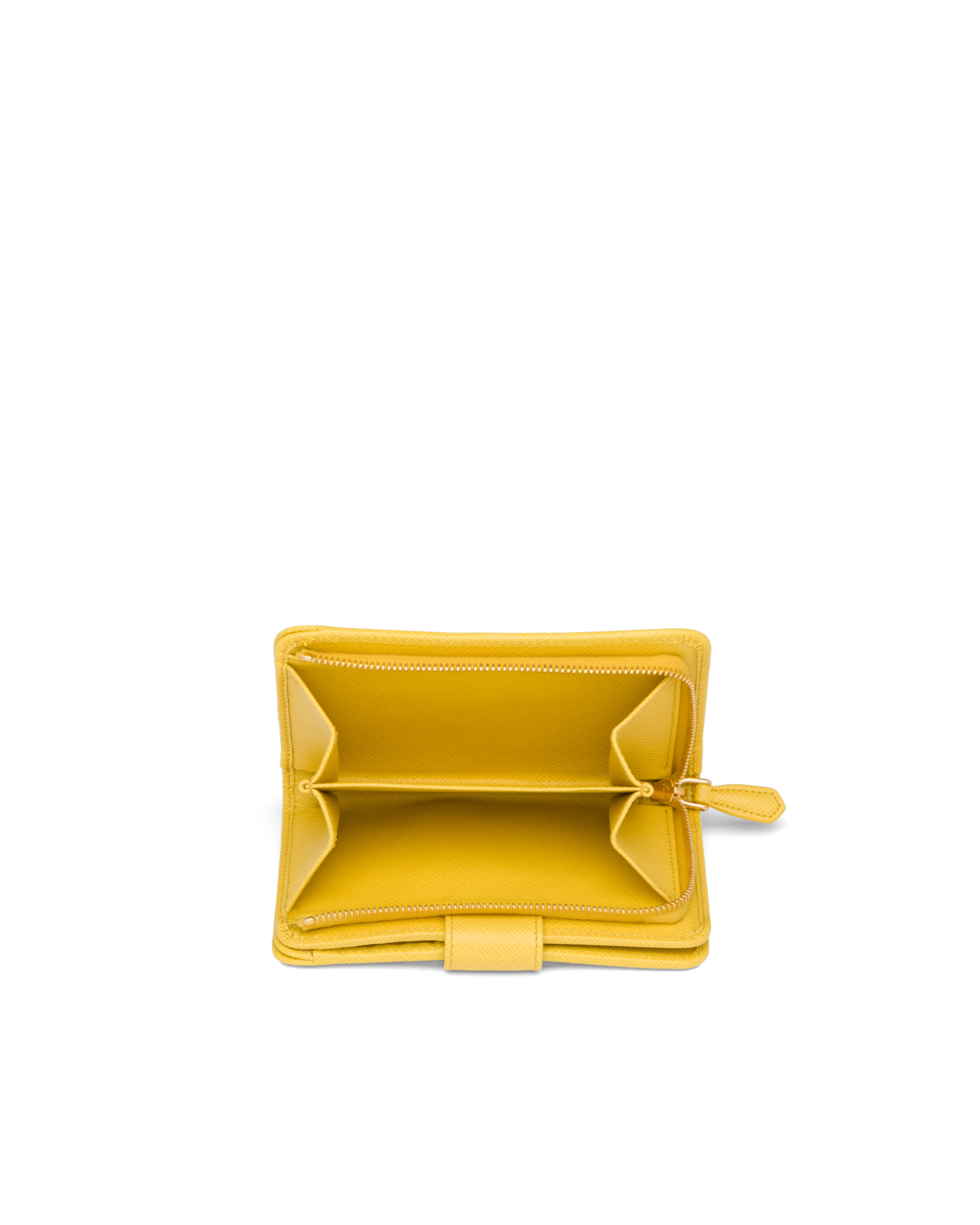 prada small zip wallet