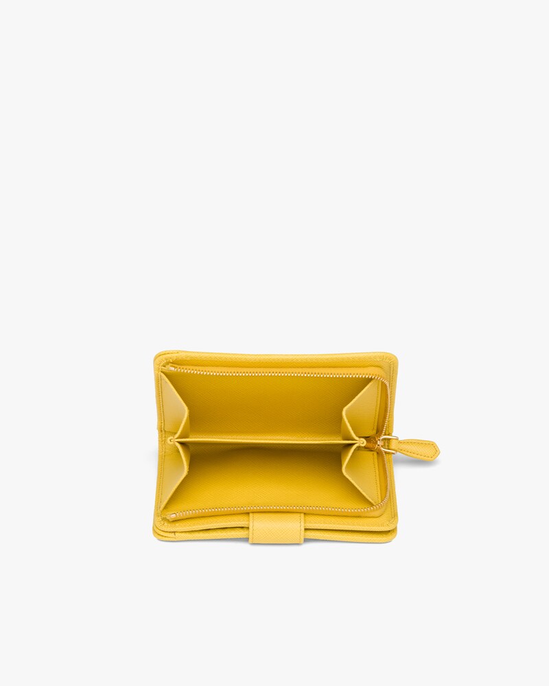 prada yellow wallet
