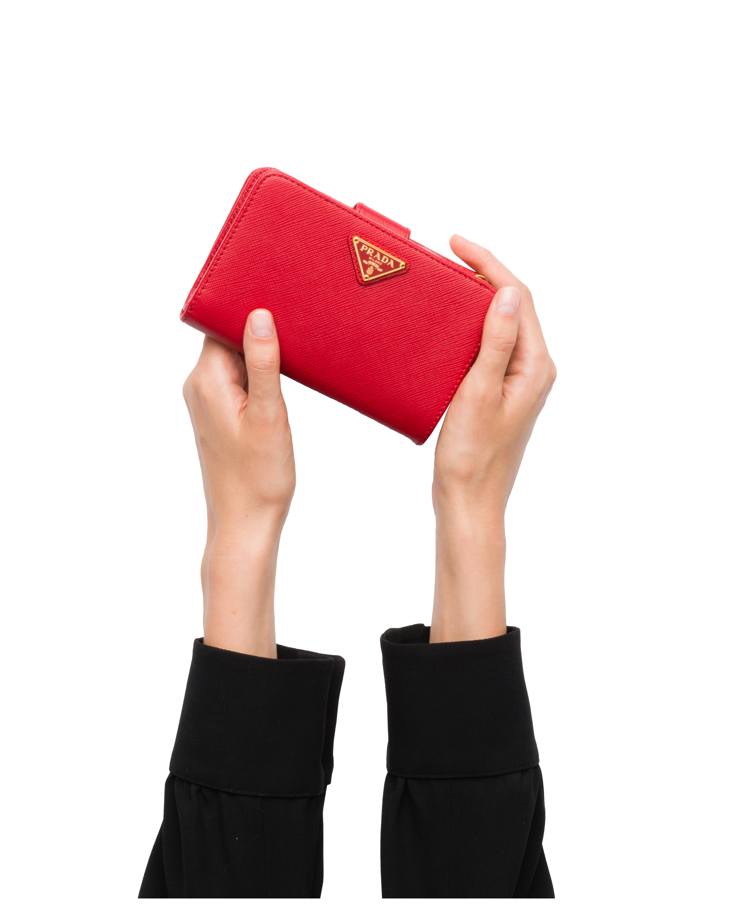Prada Small Saffiano Leather Wallet 6