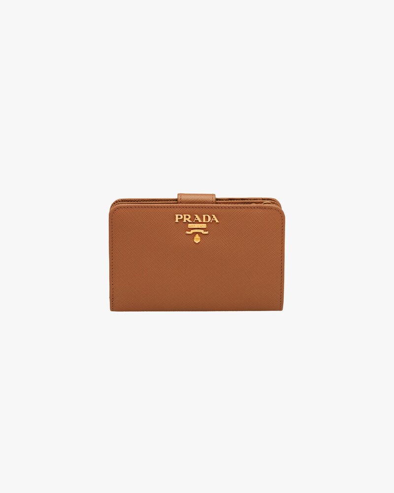 prada compact wallet
